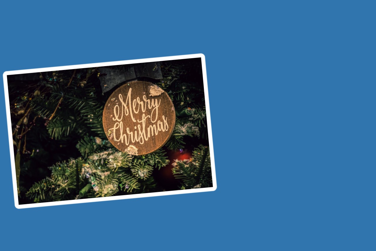 Close-up of Merry Christmas Ornament